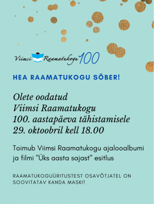 Viimsi Raamatukogu 100 juubel