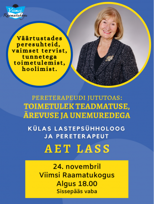 Klas lastepshholoog ja pereterapeut Aet Lass