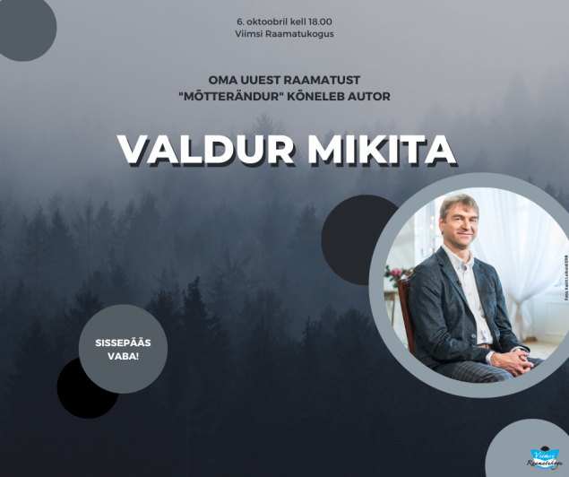 Raamatust ''Mtterndur'' kneleb autor Valdur Mikita