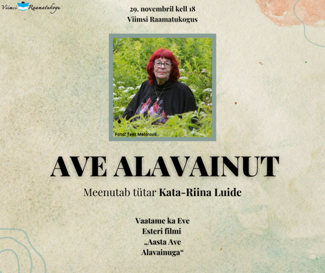 Ave Alavainut meenutab ttar Kata-Riina Luide