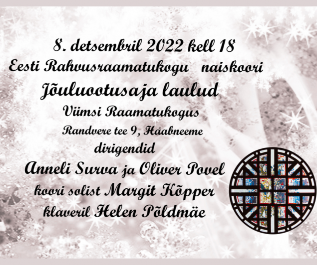 Eesti Rahvusraamatukogu naiskoori jõuluootusaja laulud