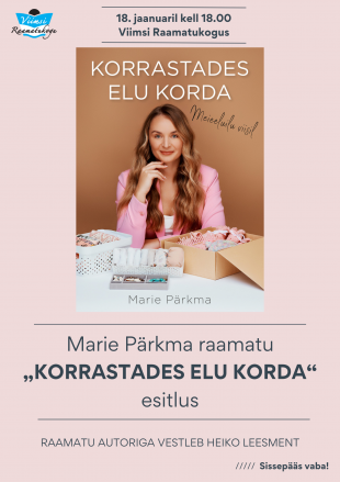 Marie Prkma raamatu ''Korrastades elu korda'' esitlus