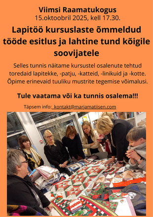 Lapit kursuslaste mmeldud tde esitlus ja avatud tund
